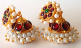 Lightweight Pearl Kempu Jhumki Earrings - JMK2504
