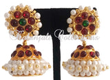 Pearl Kempu Lightweight Jhumki - JMK2502