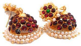 Pearl Kempu Jhumki Lightweight Earrings - JMK2516