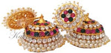 Elegant Multi Color Stones Jhumki Earrings - JMK2519M