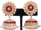 Elegant Stones Jhumki Earrings - JMK2522R
