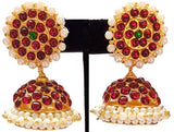 Kempu Pearl Jhumki Earrings - JMK2529