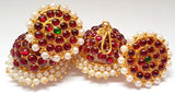 Kempu Pearl Jhumki Earrings - JMK2529