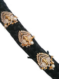 Peacock Full Jada Set in White Stones JDSET6554