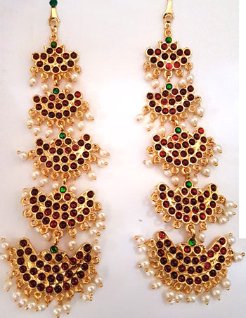Jhumki Ear Extension Mattal Chain - JE3015