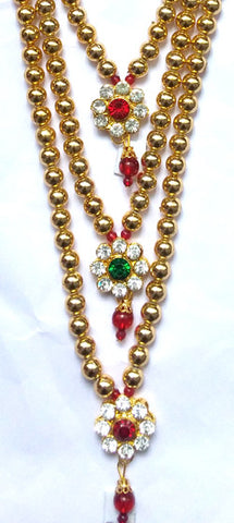 Krishna Costume Jewelry 3 Step Necklace