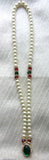 Krishna Costume Jewelry 1 Step Pearl Necklace