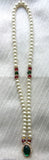 Krishna Costume Jewelry 1 Step Pearl Necklace