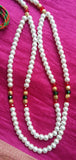 Krishna Costume Jewelry 2 Step Pearl Necklace