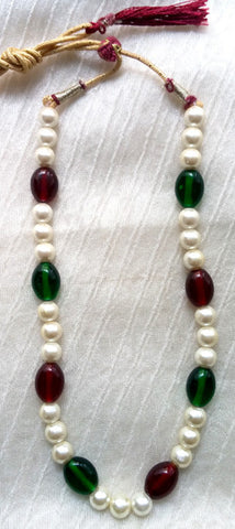 Krishna Costume Jewelry Short Pearl Necklace