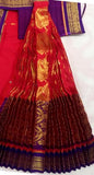 Kuchipudi Dress Dark Red Purple