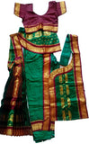 Kuchipudi Dress Dark Green Maroon