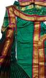 Kuchipudi Dress Dark Green Maroon