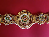 Temple Design Kempu Waist Belt - Oddiyannam