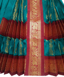 Kuchipudi Costume Peacock Green Maroon