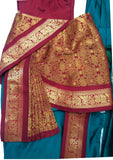 Kuchipudi Costume Peacock Green Maroon