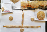 Lotus Design White Stones Dance Jewelry Set STNSET810
