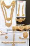 Lotus Design White Stones Dance Jewelry Set STNSET810