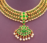 Kuchipudi Bharatanatyam Short Necklace - SN2226G