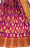 Pink Purple Multi Color with Gold Border