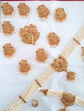 Multi Color Stones Dance Jewelry Set Kuchipudi Bharatanatyam STNSET805