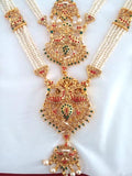 Multi Color Stones Dance Jewelry Set Kuchipudi Bharatanatyam STNSET805