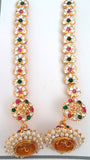 Multi Color Stones Dance Jewelry Set Kuchipudi Bharatanatyam STNSET811