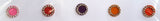 Fancy Round Multi Color Bindi with Stones