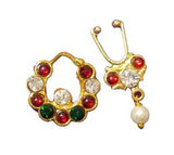 Multi Color Nose Ring Nathbullaku Big Size