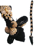 Peacock Full Jada Set in White Stones JDSET6554