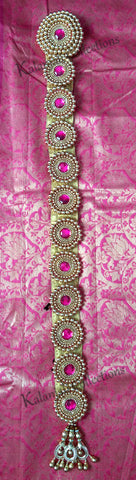 Poola Jada Gold and Pink Beads