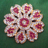Rakudi White amd Ruby Pink Stones - RK12