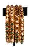 Imitation Fancy Bangle - Multi Color Pearl Bangle