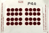 Plain Dark Red Round Bindi