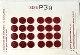 Plain Dark Red Round Bindi