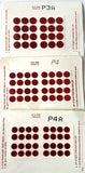 Plain Dark Red Round Bindi