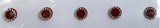 Fancy Round Maroon Color Bindi with Stones