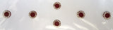 Fancy Round Maroon Color Bindi with Stones