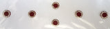 Fancy Round Maroon Color Bindi with Stones