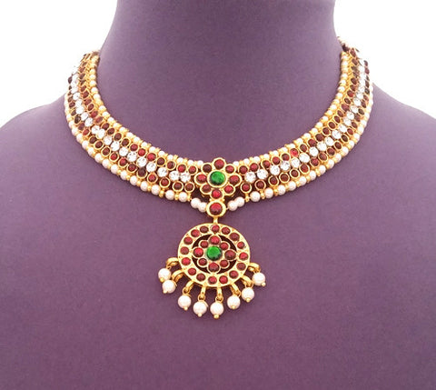 Kuchipudi Bharatanatyam Short Necklace - SN2201