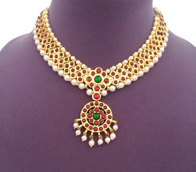 Kuchipudi Bharatanatyam Short Necklace - SN2208