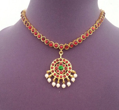 Kuchipudi Bharatanatyam Short Necklace - SN2209