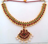 Kuchipudi Bharatanatyam Short Necklace - SN2211