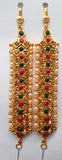 Multi Color Stones Dance Jewelry Set Kuchipudi Bharatanatyam STNSET815