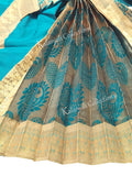 Teal Green with Gold Border