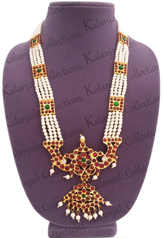 4 Line neckalce/haaram is suitable for Bharatanatyam as well as Kuchipudi dance