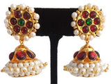 Lightweight Pearl Kempu Jhumki Earrings - JMK2504